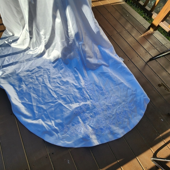 MAGGIE SOTTERO Couture White Strappless Adjustable Back Straps Bridal Dress 10 - Picture 8 of 11